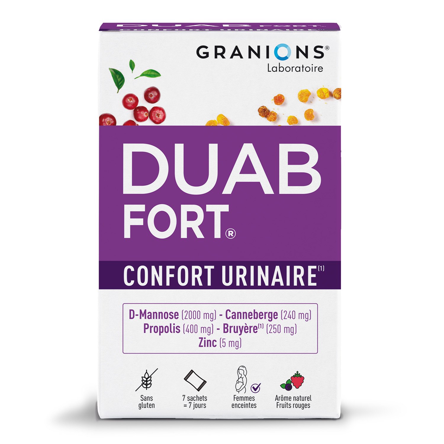 DUAB Fort- 7 sachets CANNEBERGE